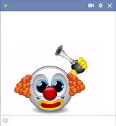 Animated clown smiley