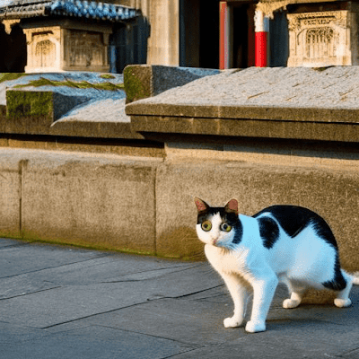 目が大変なことになってる猫