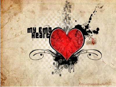 wallpaper heart emo. MY EMO HEART