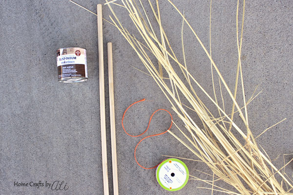 With just a few supplies, you can make cute broomsticks for your porch