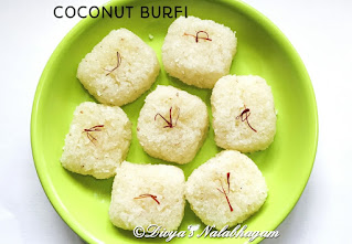 Coconut Burfi | Nariyal Barfi | Thengai Barfi