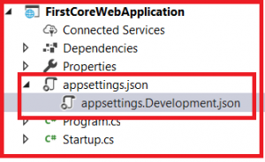 appsettings.Development.json file