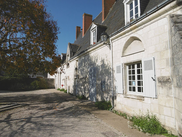 Rear of the former medieval pilgrim hostelry, now Town Hall, Sainte Catherine de Fierbois, Indre et Loire, France. Photo by Loire Valley Time Travel.