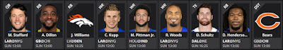 NFL Week 6 2021 DFS Team