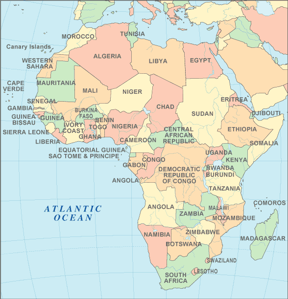 Map of Africa Map of Africa