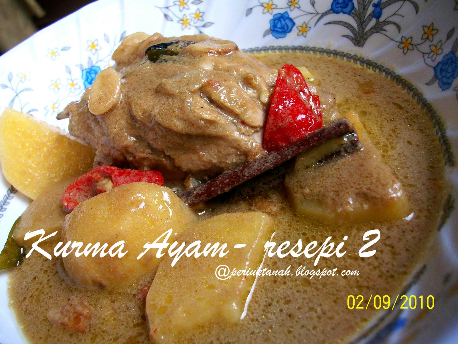 Periuktanah: Kurma Ayam-resepi II