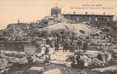 CPA ruines et temple du sommet du Puy-de-Dôme