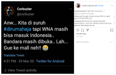 Di Rumah Aja, Deddy Corbuzier: Tapi WNA Bisa Masuk Indonesia