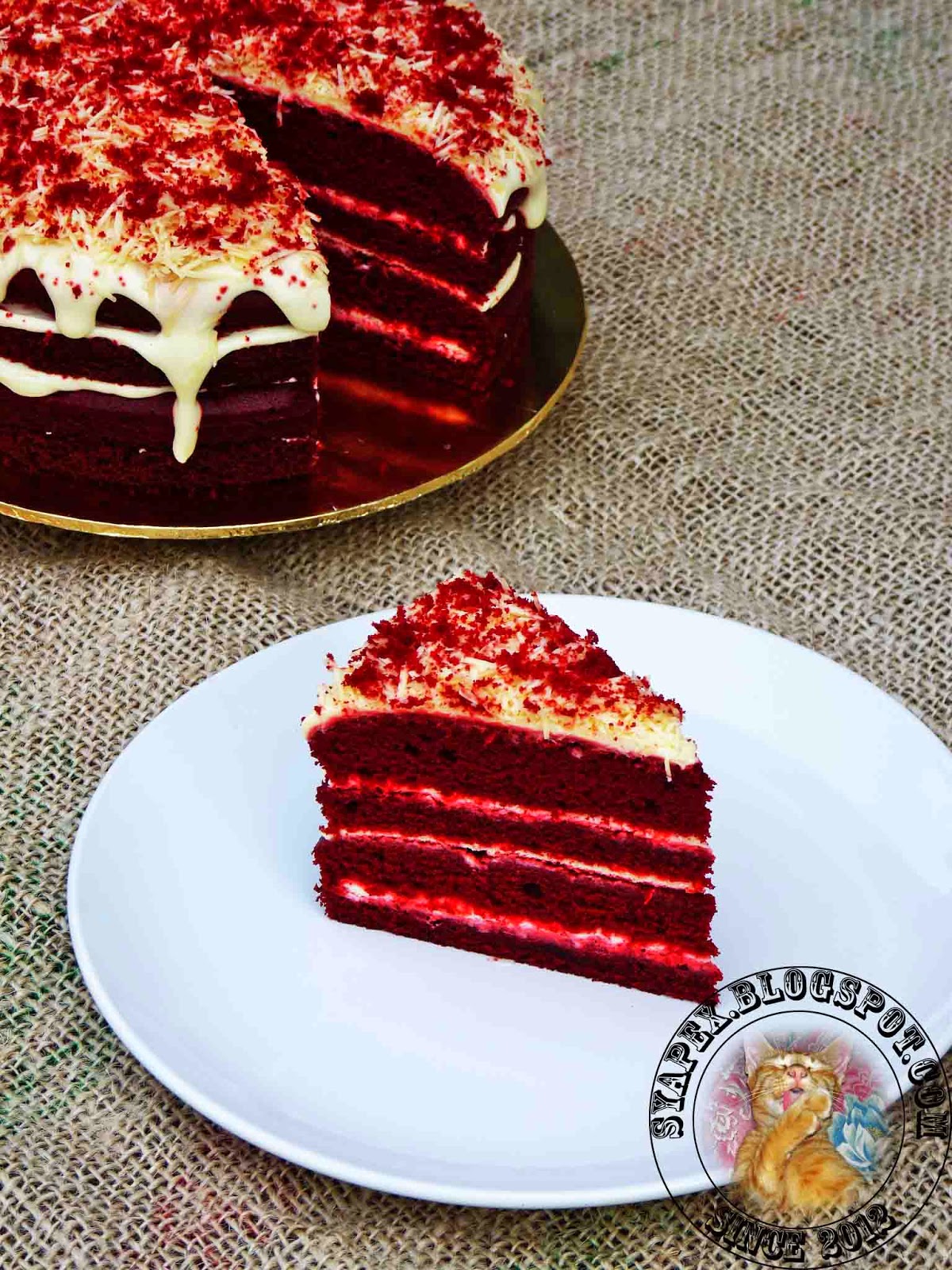 Syapex kitchen: Red Velvet Cheese Cake Meleleh