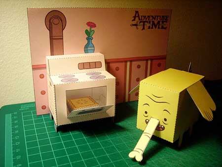 Kitchen Craft on Adventure Time   Tree Trunks Kitchen Set Papercraft   Paperkraft Net