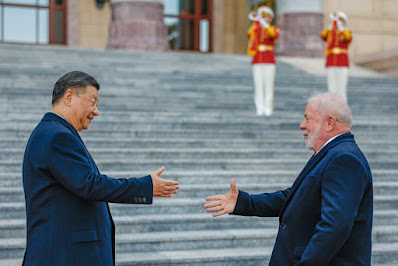 Xi Jinping  y Lula da Silva en Pekín