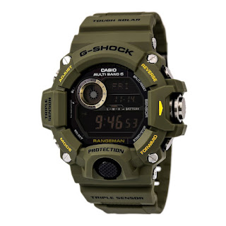 Casio G-Shock Rangeman GW-9400-3CR Master of G Solar Watch, Green, picture, image, review features & specifications