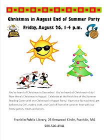 Christmas in August - End of Summer Party at the Franklin LIbrary