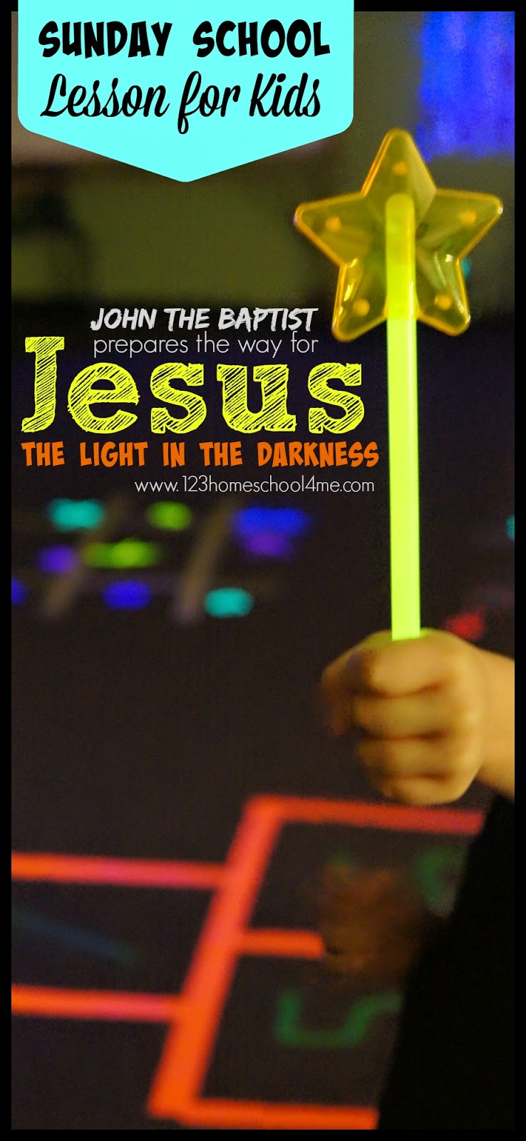 John the Baptist Prepares for Jesus – the light in the Darkness Craft & Activity