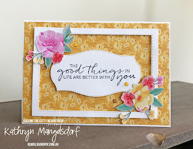 Stampin' Up! Flowers for Every Season Designer Series Paper created by Kathryn Mangelsdorf
