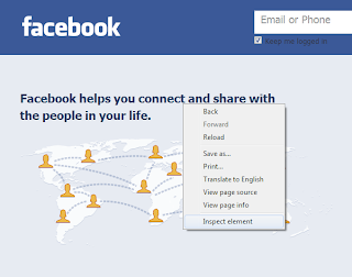 Facebook Login Page