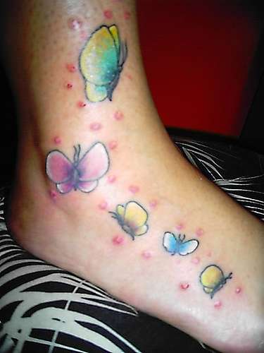 Butterfly Tattoos foot