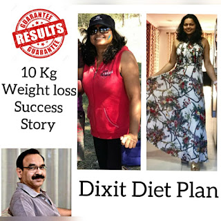 10 Kg weight-loss using dixit diet plan