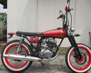 88 Gambar modifikasi motor cb 100 150 chopper klasik ala 