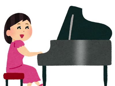 √画像をダウンロード 女の子 ピアノ イラスト おしゃれ 181404