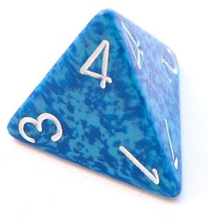 4-sided die