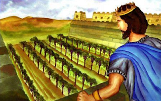 Ahab looking at Naboth's vineyard - artist unknown