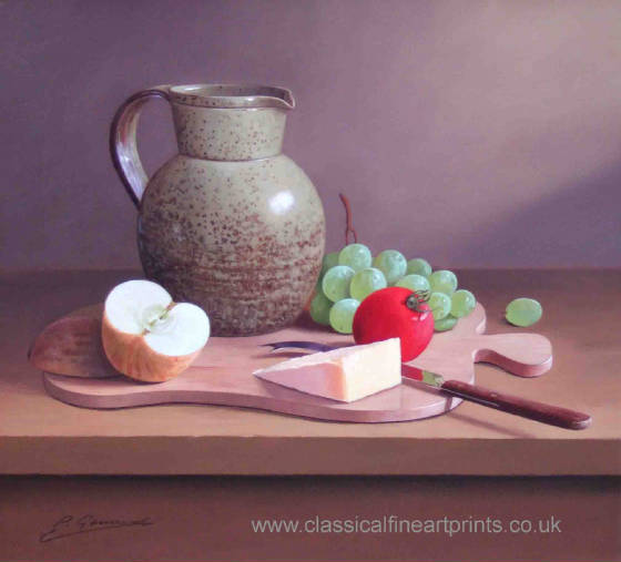 Still Life Oil Paintings by Philip Gerrard - Flowers and Fruits