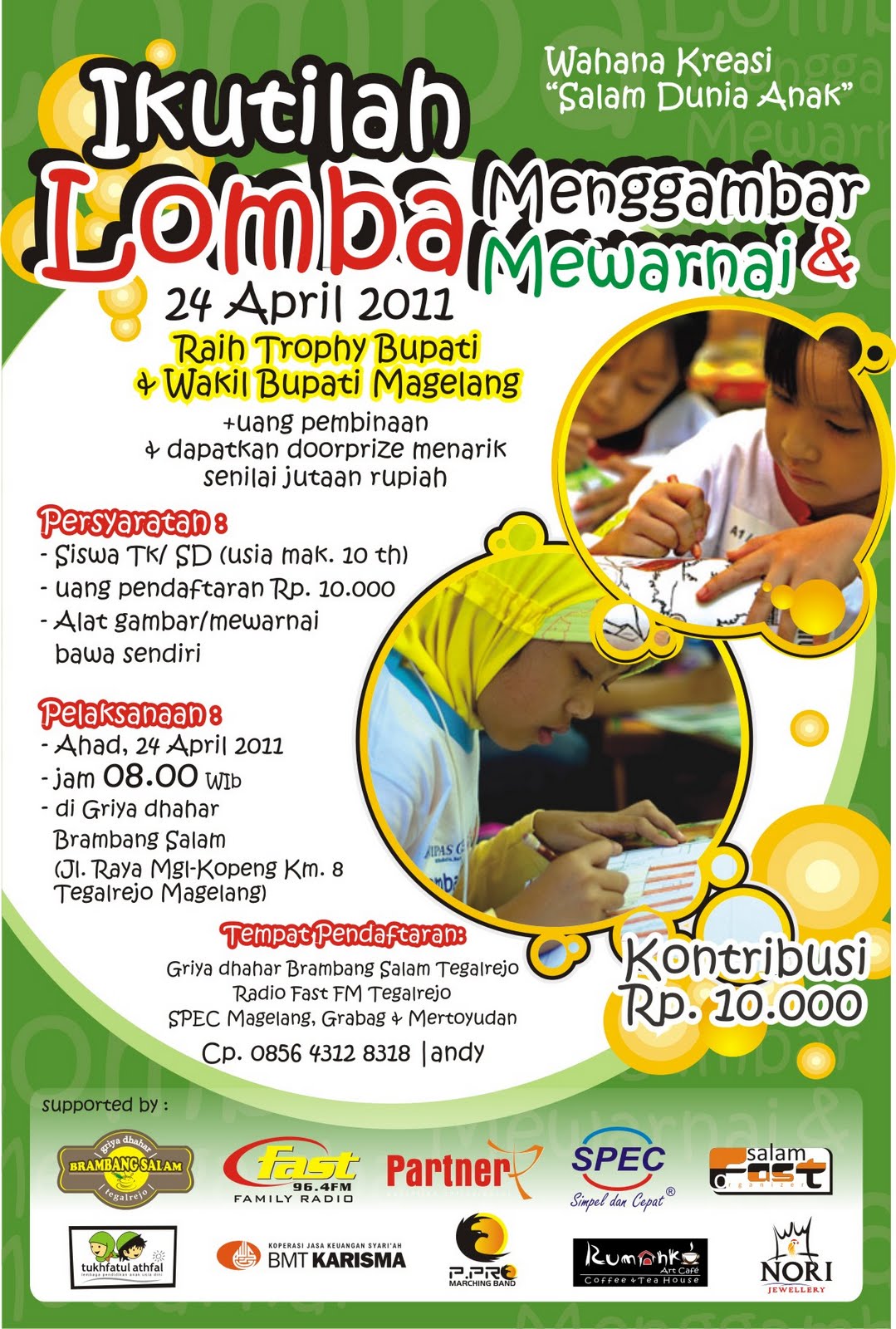 Wide share Poster Lomba Menggambar dan Mewarnai