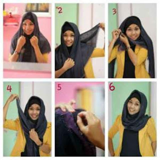 tutorial hijab segi empat dian pelangi trendy