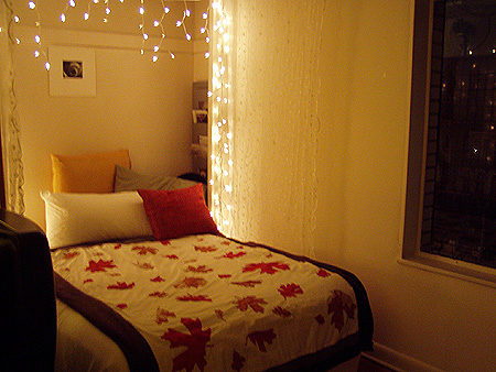 cool wallpapers Christmas  lights  in bedroom 