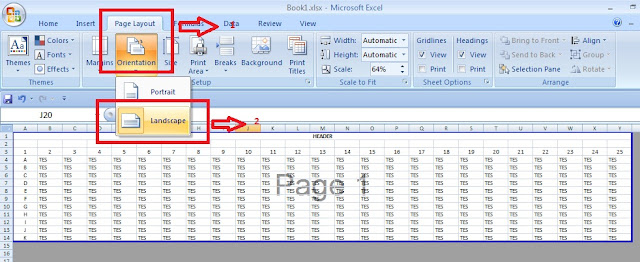 Cara Mencetak Dokumen Ms. Excel 2007 dengan Kertas F4