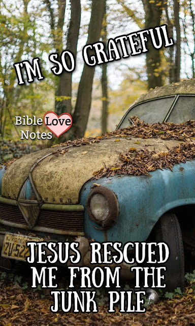 I like to rescue and re-purpose things from the junk piles of life. And I'm living proof that God does too.