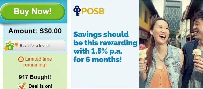 1.5% p.a. for 6 Months for POSB Savings