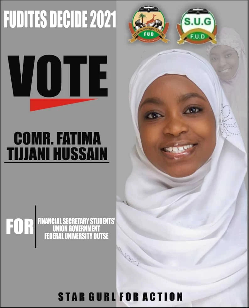 [Interview] Know more about Fatima Tijjani Hussain, FUD Dutse, SUG Financial secretary contestant #Arewapublisize