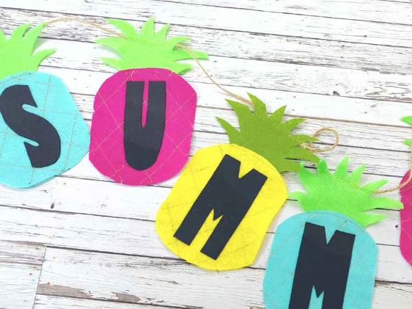 Summer Pineapple Bunting Sewing Project
