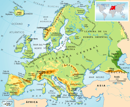 mapa de europa politico. mapa de europa.