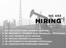  We have Urgent Job Openings for Reputed Oil and Gas Operating Company for Middle East.