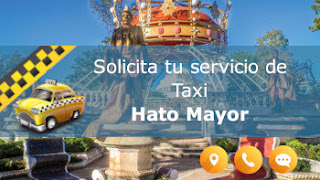 servicio de taxi y paisaje caracteristico en Hato Mayor