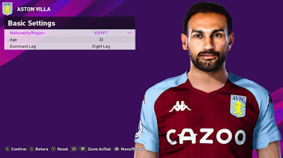 PES 2020 Faces Ahmed Elmohamady by Rachmad ABs