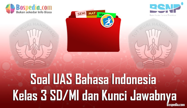 35+ Contoh Soal UAS Bahasa Indonesia Kelas 3 SD/MI dan Kunci Jawabnya Terbaru
