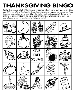 Thanksgiving Printable Bingo Cards