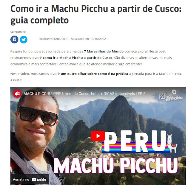 post de blog sobre machu picchu