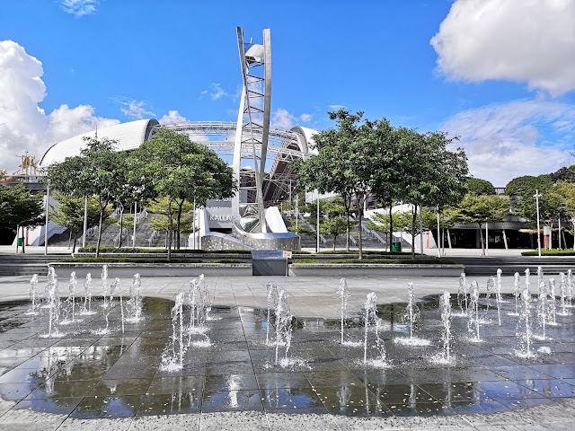 SEA Games cauldron at the Stadium Riverside Walk