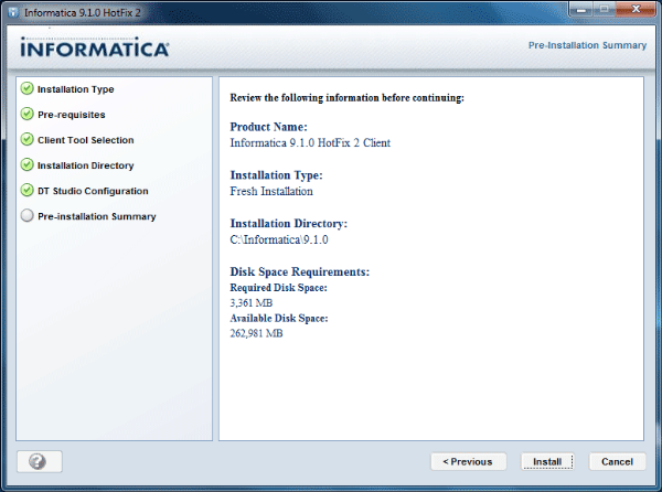 Informatica 9 Installation Steps Informatica 9 Installation Steps
