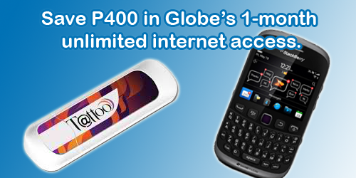 globe unlimited internet and blackberry tricks