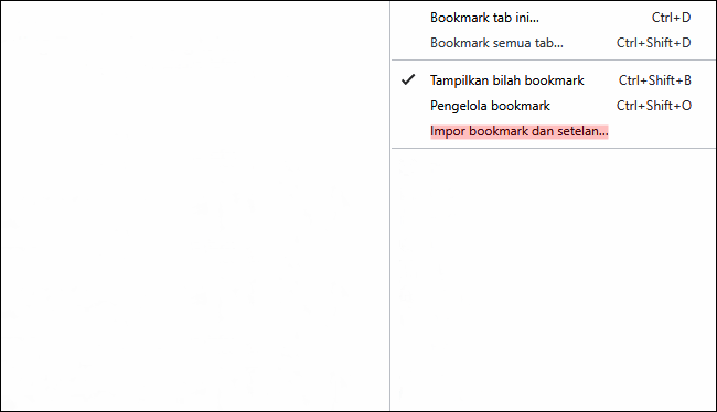 Cara Impor Bookmark di Google Chrome