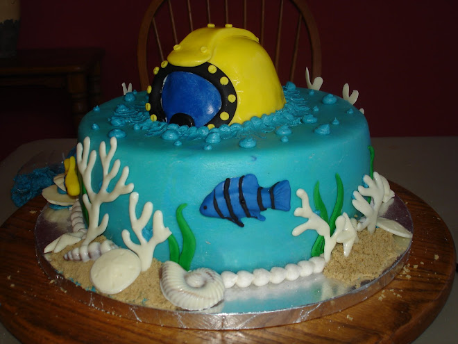 Cake for my dad's birthday. He's a diver.