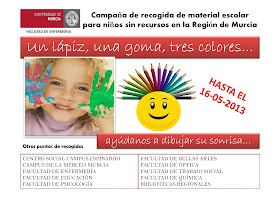 Campaña de recogida de material escolar para niños sin recursos en la Región de Murcia.