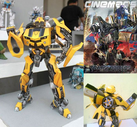 Bumblebee Paper Toy