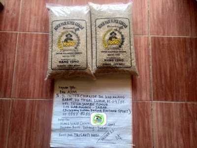 Benih padi yang dibeli   AJIM Karawang, Jabar. (Sebelum packing karung ).